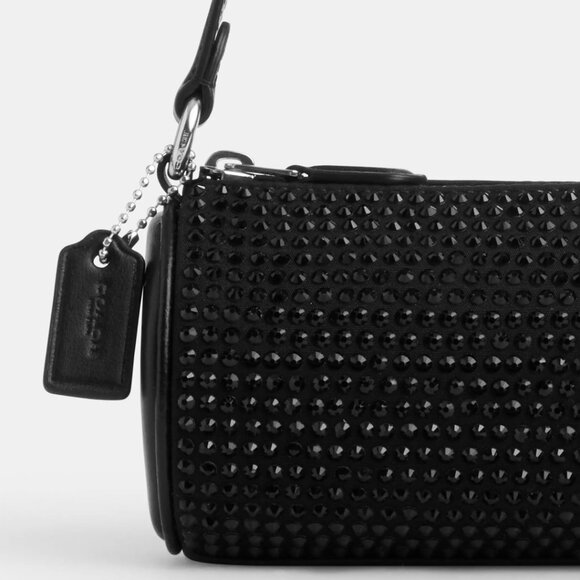 Nolita Barrel Bag  Crystal fabric and smooth leather NWT -  CX208 - Picture 8 of 10